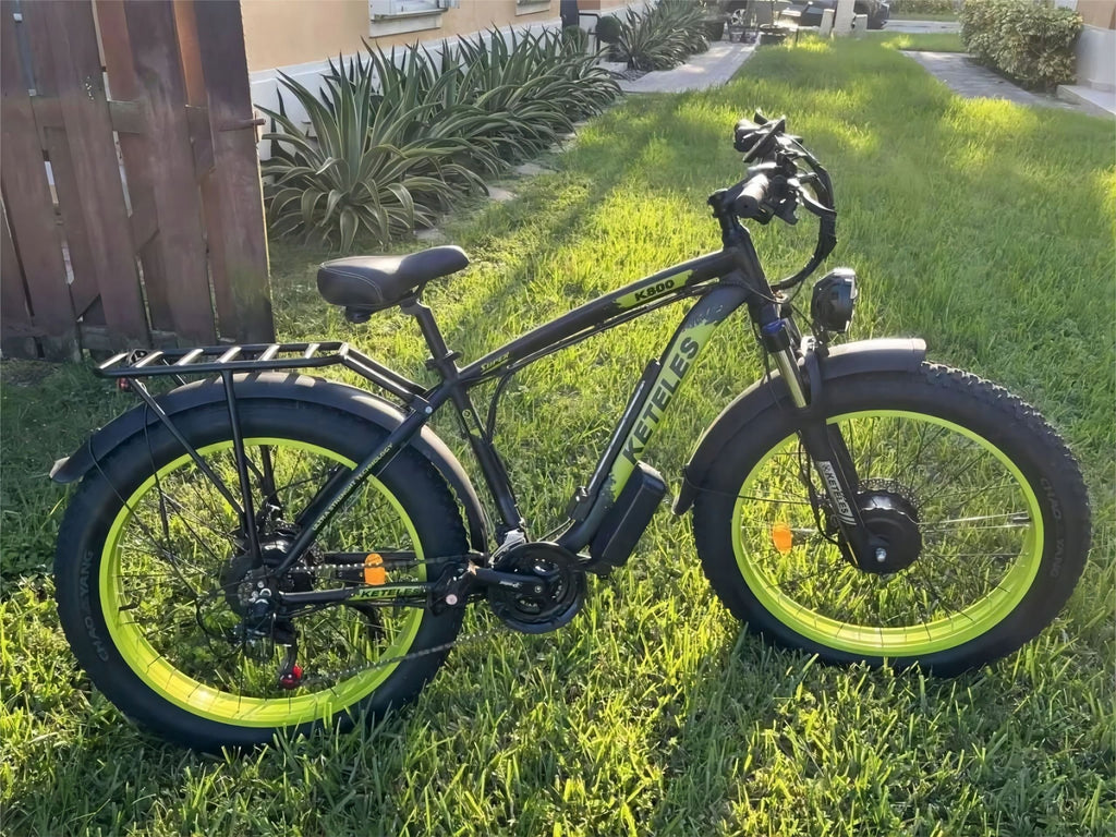 KETELES Electric Bike – 48V 23AH Dual 1000W Motors, 26"x4.0 MTB