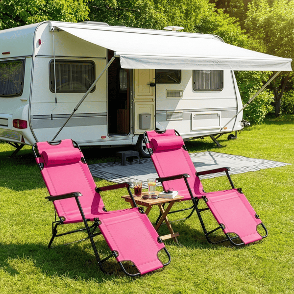 Portable Dual Purposes Extendable Folding Reclining Chair