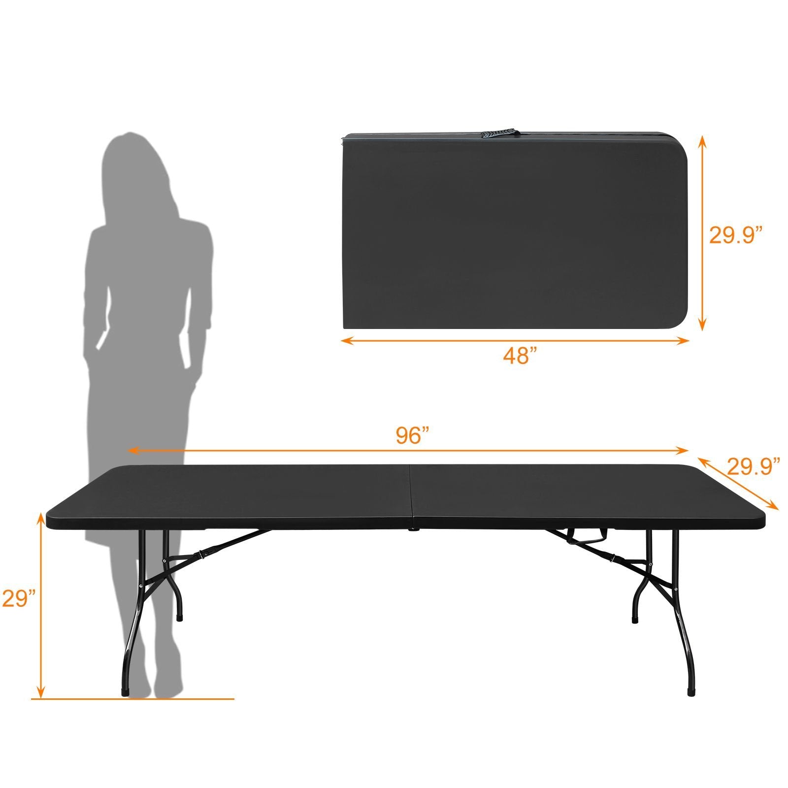 Portable Folding Table High Load-Bearing Plastic Camping Table