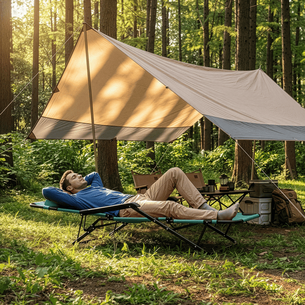 Portable Dual Purposes Extendable Folding Reclining Chair