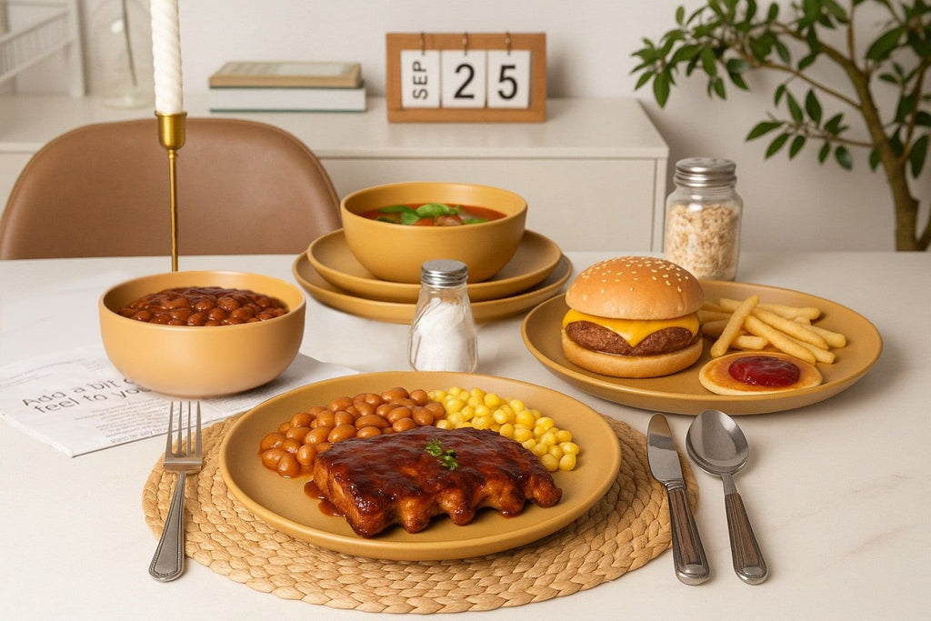 12-Piece Stoneware Dinnerware Set – Microwave & Dishwasher Safe, Non-Toxic, Stackable