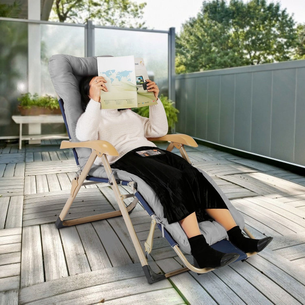 71" x 22" Plus Chaise Lounger Cushion - Outdoor Patio Recliner Pad