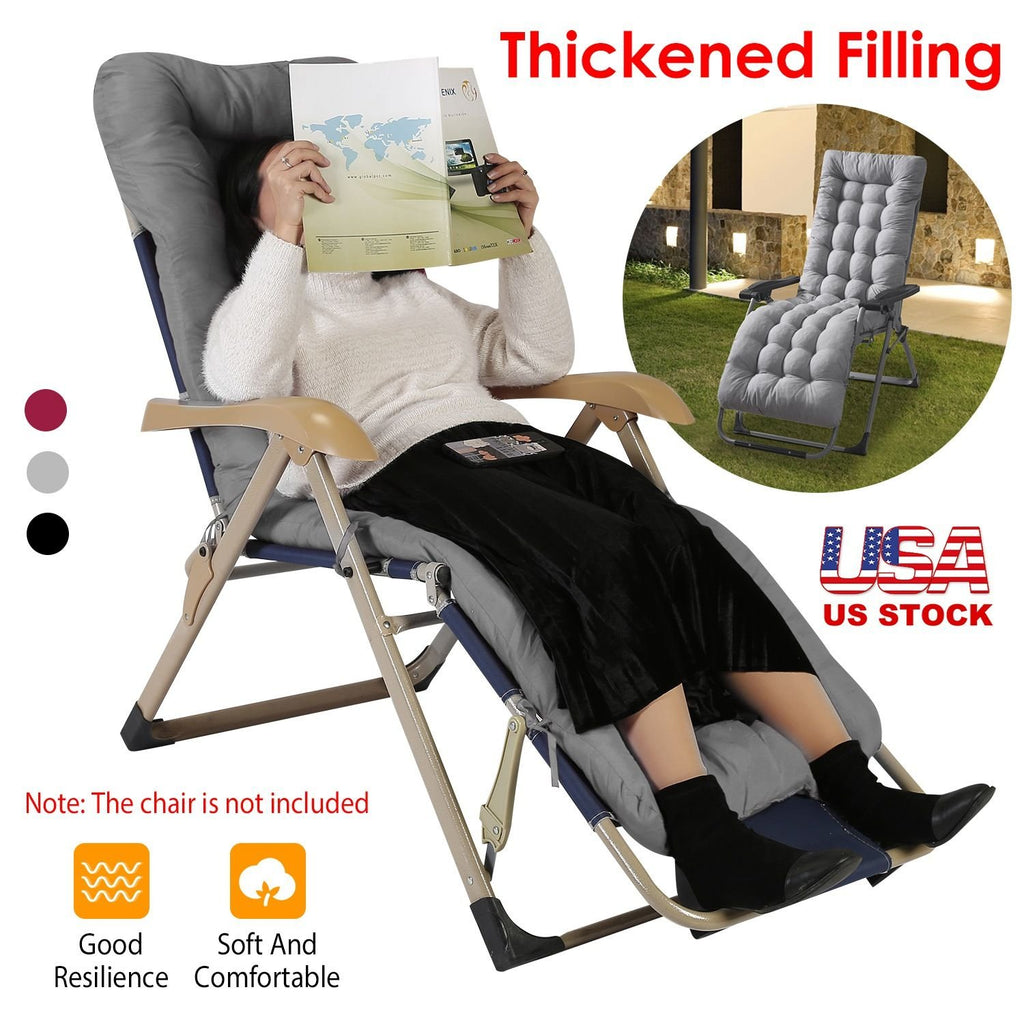 71" x 22" Plus Chaise Lounger Cushion - Outdoor Patio Recliner Pad