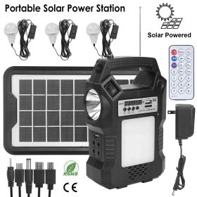 Portable Solar Power Station Rechargeable Backup Power Bank