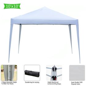 3 x 3m Practical Waterproof Folding Tent, White