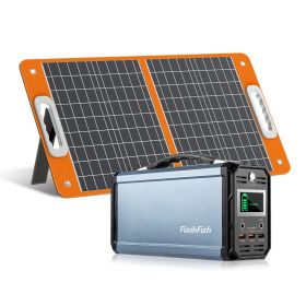 Flashfish - 300W Power Station with Foldable Solar Charger