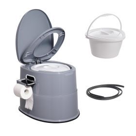 VEVOR Portable Toilet for Camping - Detachable Inner Bucket & Removable Paper Holder