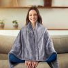 59" x 31" USB Electric Heated Blanket Heated Poncho Shawl