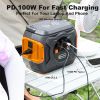 Flashfish - 320W Power Station with 100W Foldable Solar Charger