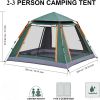 2-3 Person Automatic Pop-Up Camping Tent with Easy Setup & Carry Bag