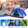 2-in-1 Instant Pop-Up Waterproof Camping Tent for 4 People