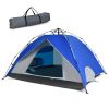 2-in-1 Instant Pop-Up Waterproof Camping Tent for 4 People