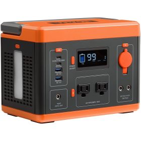 VEVOR Portable Power Station, Solar Generator 296Wh 300W Backup Lithium Battery