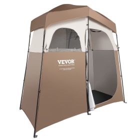 VEVOR 2-Room Camping Shower Tent, 83"x42"x83"