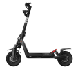 Super Electric Scooter: 31-Miles Max Range, 37 mph Max Speed - Black