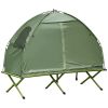 Outsunny Single-Person Off-Ground Camping Cot with Carry Bag