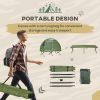 Outsunny Single-Person Off-Ground Camping Cot with Carry Bag