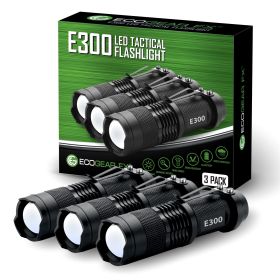 E300 EDC Tactical Flashlight - 3 Pack