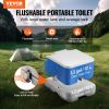 VEVOR 3.2 Gallon Portable Toilet for Camping - Push Button Pressurized Flush