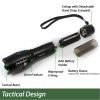 TK120 LED Tactical Flashlights with Strobe - 2 Pack