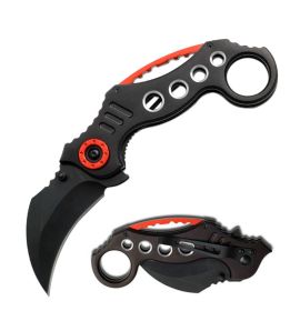 Closed Spring Assisted Folder Karambit Tactical Knife - 2 Size Selection (size: 5.25")