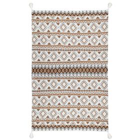 Weave Throw Outdoor Blanket (Color: Orange)