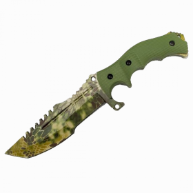 11" Military Combat Fighter Hunter Bowie Knife - 3 Color Selection (Color: Green)