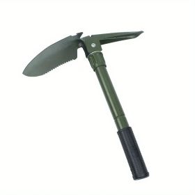 Portable Foldable Camping Shovel (Color: Green)