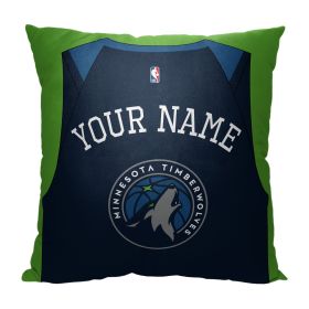 OFFICIAL NBA Jersey Personalized Pillow (Team: Timberwolves)