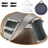 Pop Up Camping Tent with 4 Mosquito Net Windows