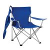 Foldable Beach Chair with Adjustable Canopy, Cup Holder, and Carry Bag