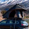 Trustmade Triangle Aluminum Black Hard Shell Grey Rooftop Tent