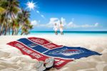 OFFICIAL NHL Color Block Personalized Beach Towel