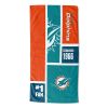 OFFICIAL NFL Color Block Personalized Beach Towel