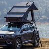 Trustmade Triangle Aluminum Black Hard Shell Grey Rooftop Tent