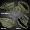 EDC Fanny Pack - Tactical Pouch with USA Flag Patch