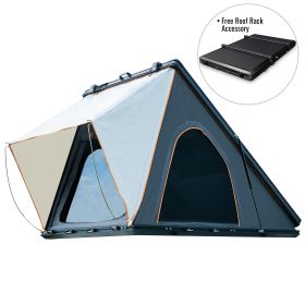 Trustmade Luxurious Triangle Hard Shell Tent (Color: BlackGrey with Rack)