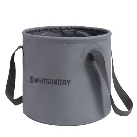 Outdoor Collapsible Bucket (Color: Grey)