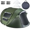 Pop Up Camping Tent with 4 Mosquito Net Windows