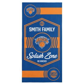 NBA Dominion Personalized Beach Towel (Team: Knicks)