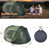 Pop Up Camping Tent with 4 Mosquito Net Windows