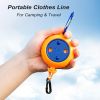 Portable Adjustable 26ft Travel Clothesline - Camping