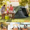 Pop Up Camping Tent with 4 Mosquito Net Windows