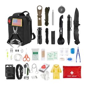 Emergency Survival Kit (Color: Black)