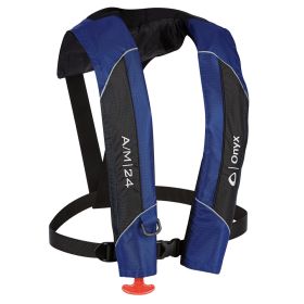 Onyx A/M-24 Automatic/Manual Inflatable PFD Life Jacket (Color: Blue)